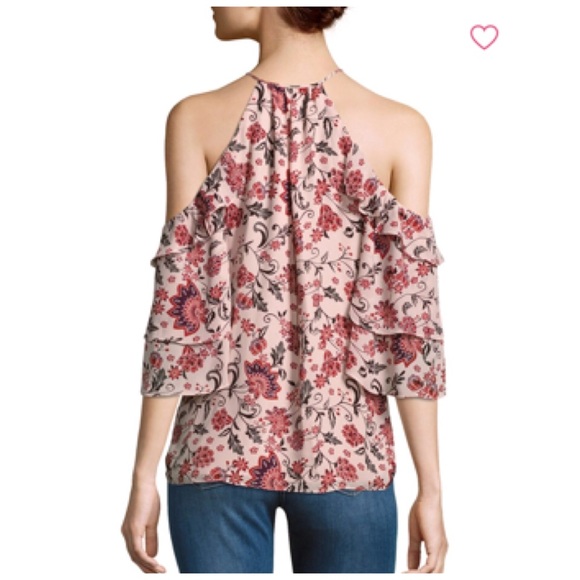 Parker Floral Print Cold Shoulder Top - Picture 2 of 3